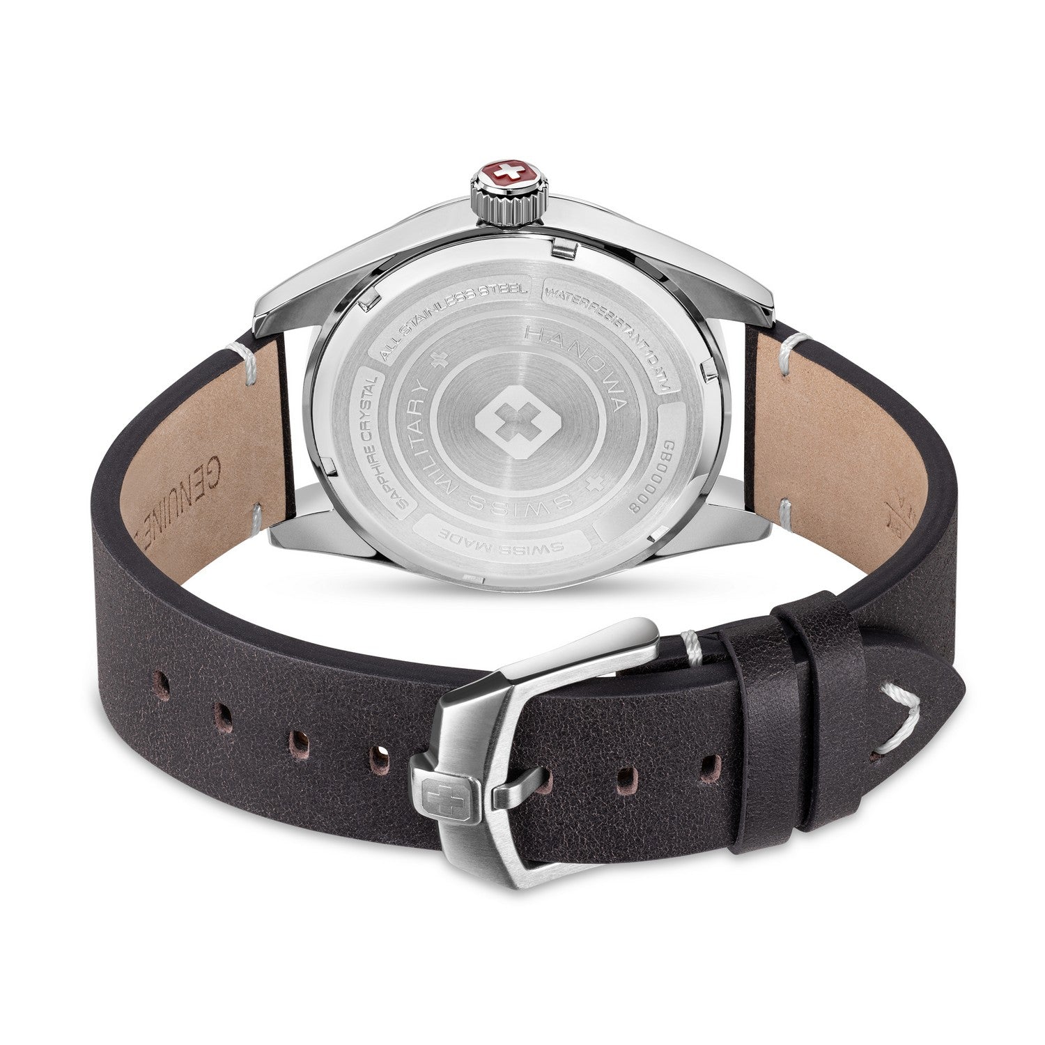 Swiss Military Falcon Black Silver Green Watch SMWGA2100404