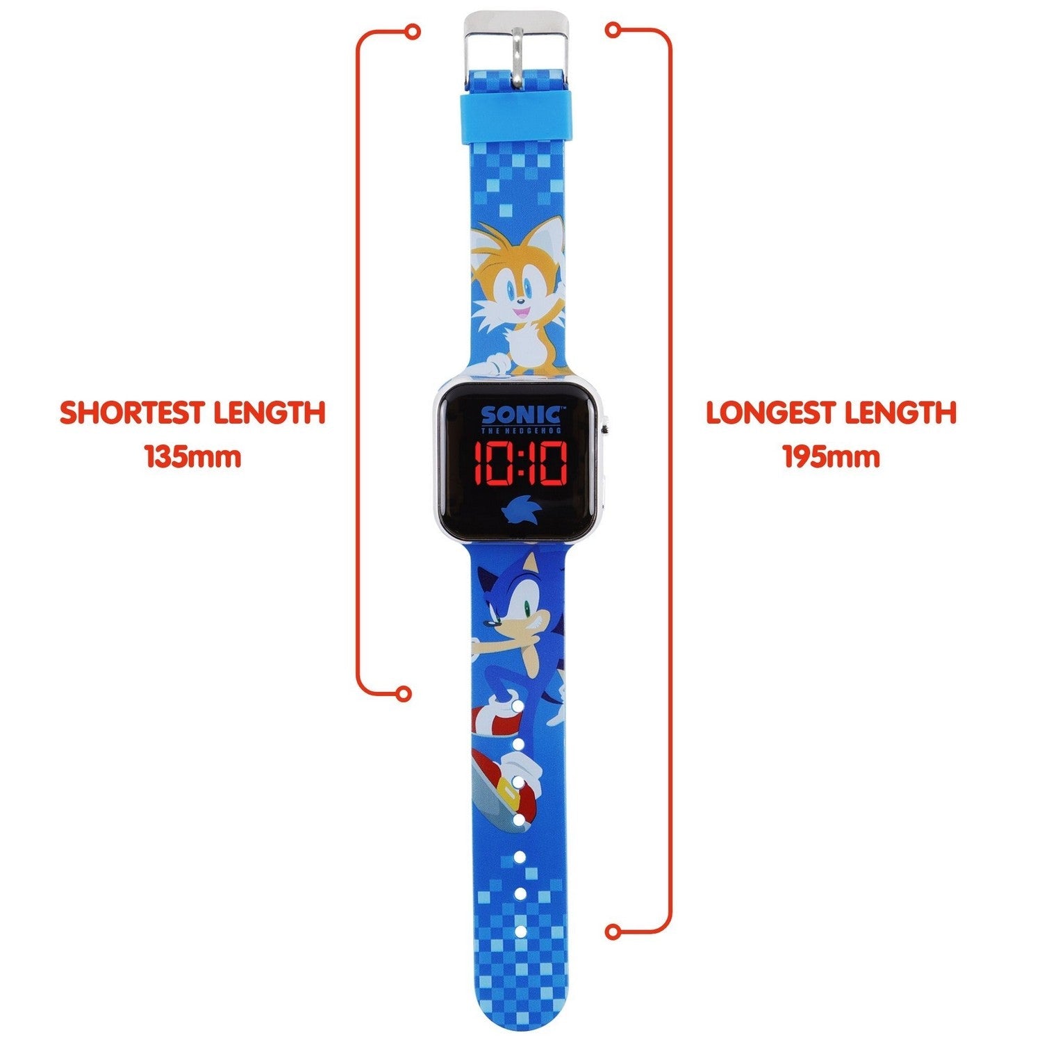 Kids Film And Cartoon Sonic Led Watch SNC4198M