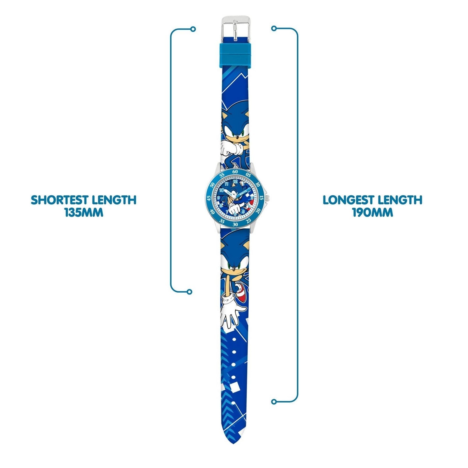 Kids Film And Cartoon Sonic Time Teacher Turquoise Watch SNC9057M