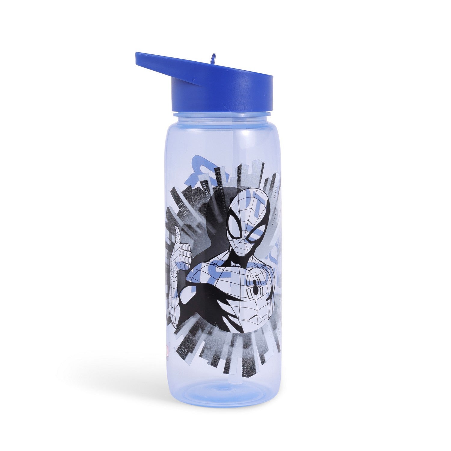 Marvel Spiderman Leak Proof Water Bottle With Straw - 843365 Blue SP00100