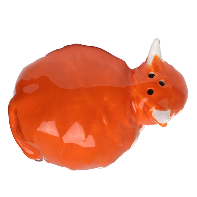 Highland Coo Cow Ceramic Salt & Pepper Set SP91