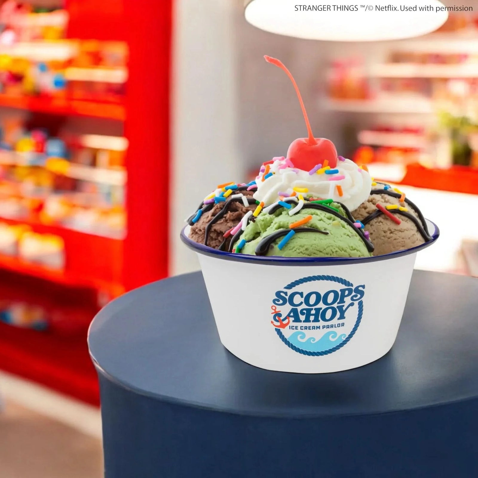 Stranger Things Scoops Ahoy Ice Cream Bowl With Sailor Hat CR4282