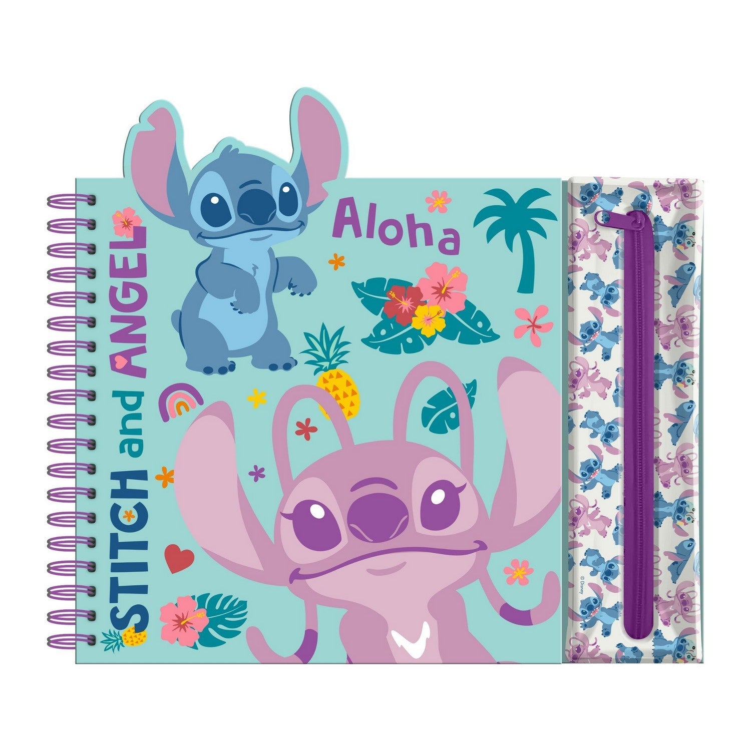 Disney 9 Pcs Stitch And Angel Colouring Set ST00080