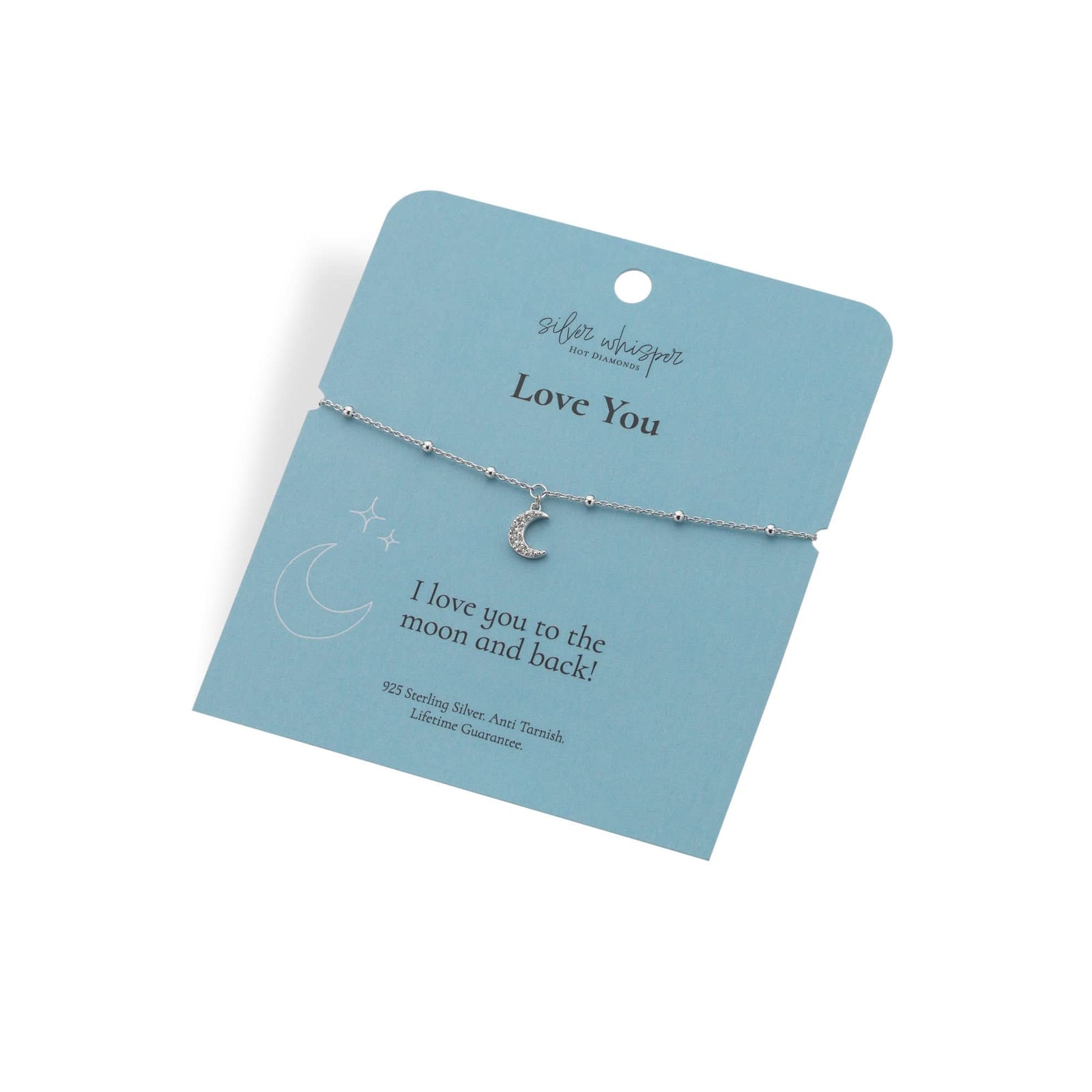 Silver Whisper Love to Moon and Back Bracelet SWB007