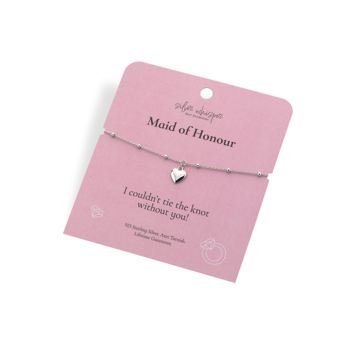 Silver Whisper Maid of Honour Bracelet SWB021