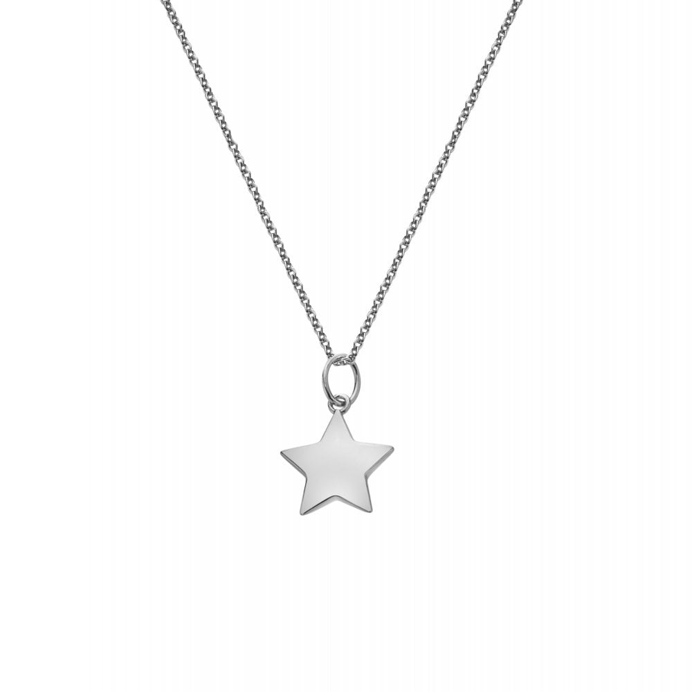 Silver star pendant necklace
