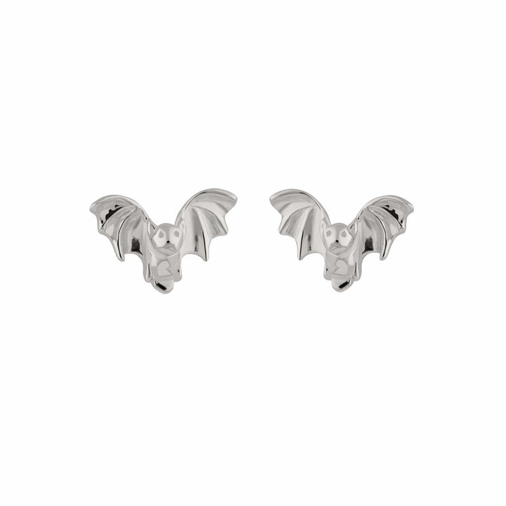 Silver Bat Stud Earrings SESBAT