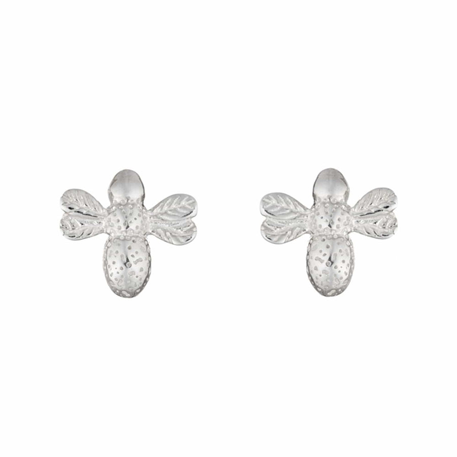 Silver Bee Stud Earrings SESBZ