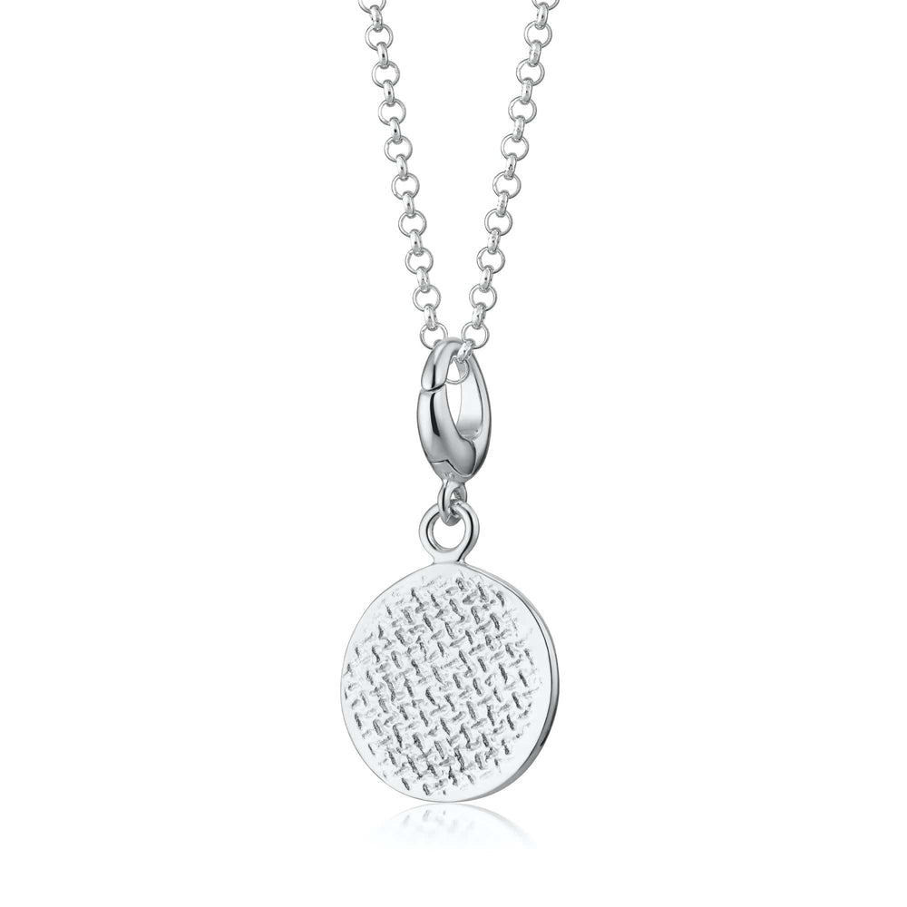 Silver Digestive Biscuit Necklace CNSDG-1