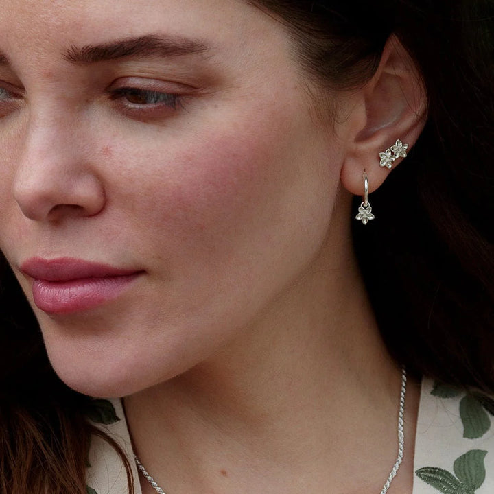 Silver Forget Me Not Stud Earrings SESFMN