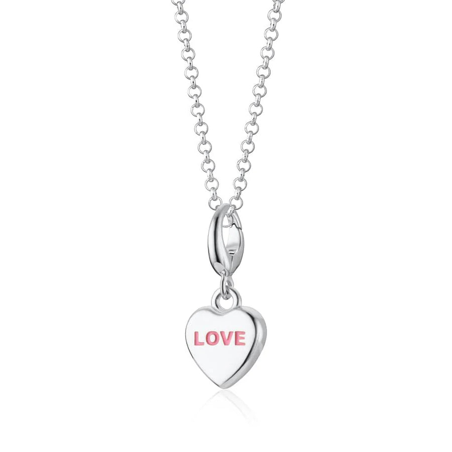 Silver Love Heart Sweet Necklace CNSLOVEHRT-1