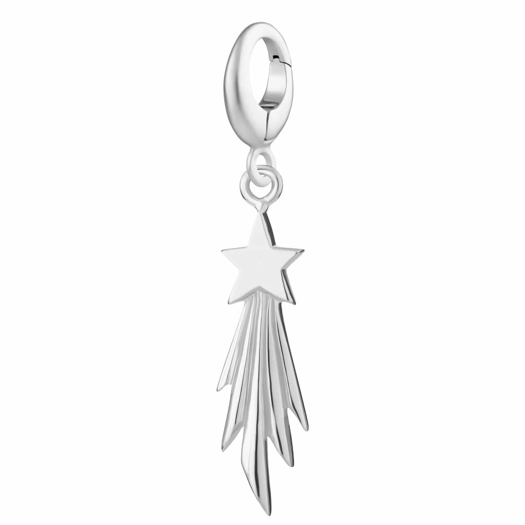 Silver Shooting Star Charm CSSST