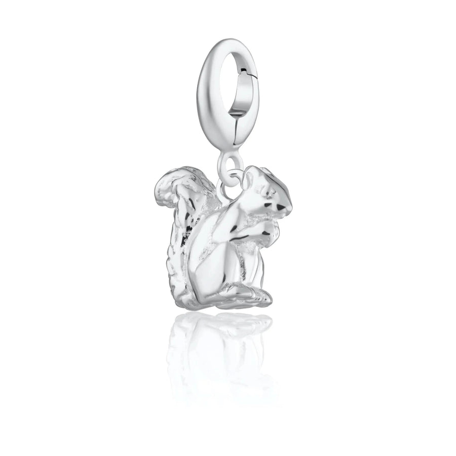 Silver Squirrel Charm CSSQ
