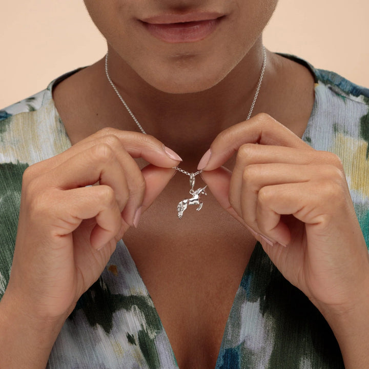 Silver Unicorn Necklace CNSUNI-1