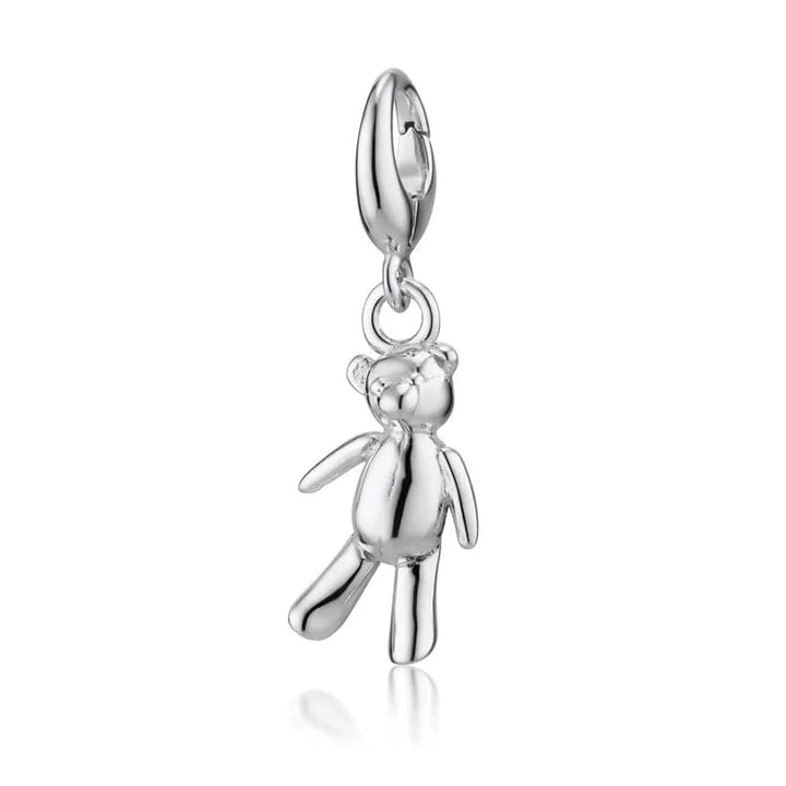 Silver Vintage Teddy Bear Charm CSVT