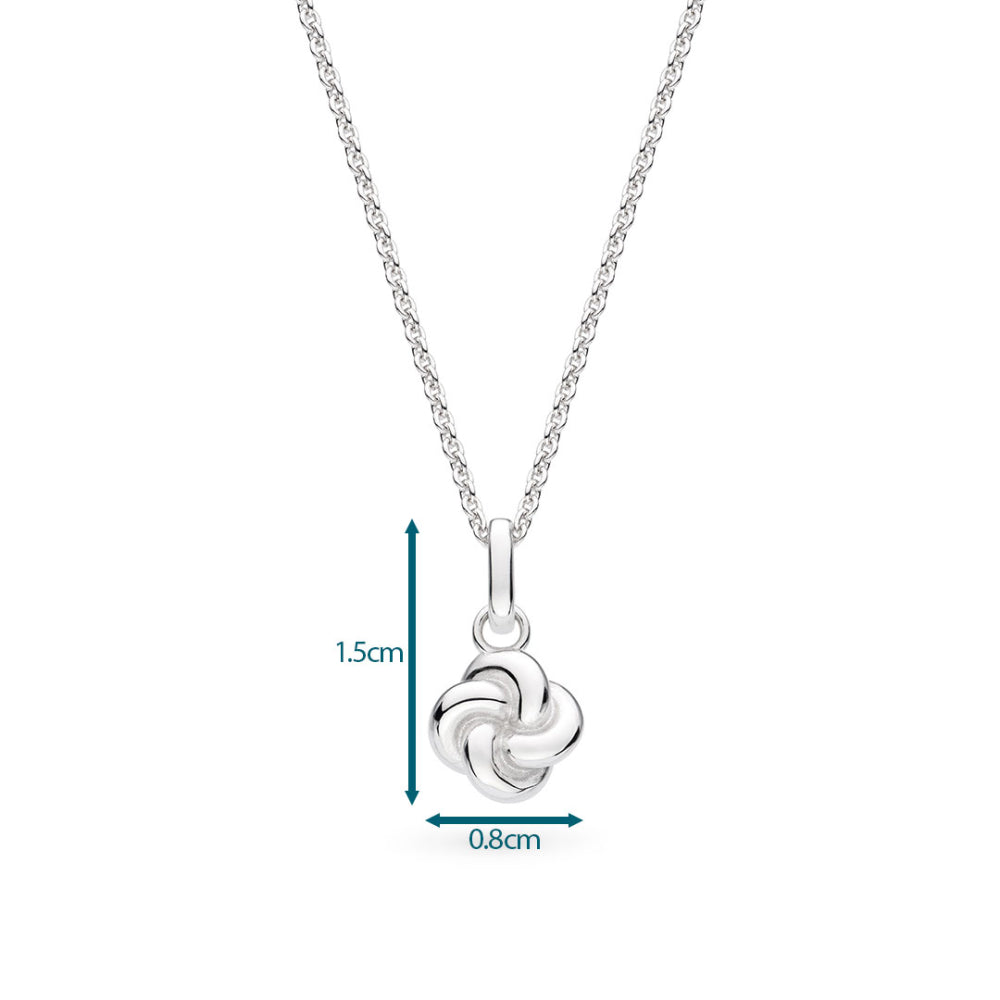 Kit Heath Marina Tide Knot Rhodium Plated 18" Necklace 91060RP