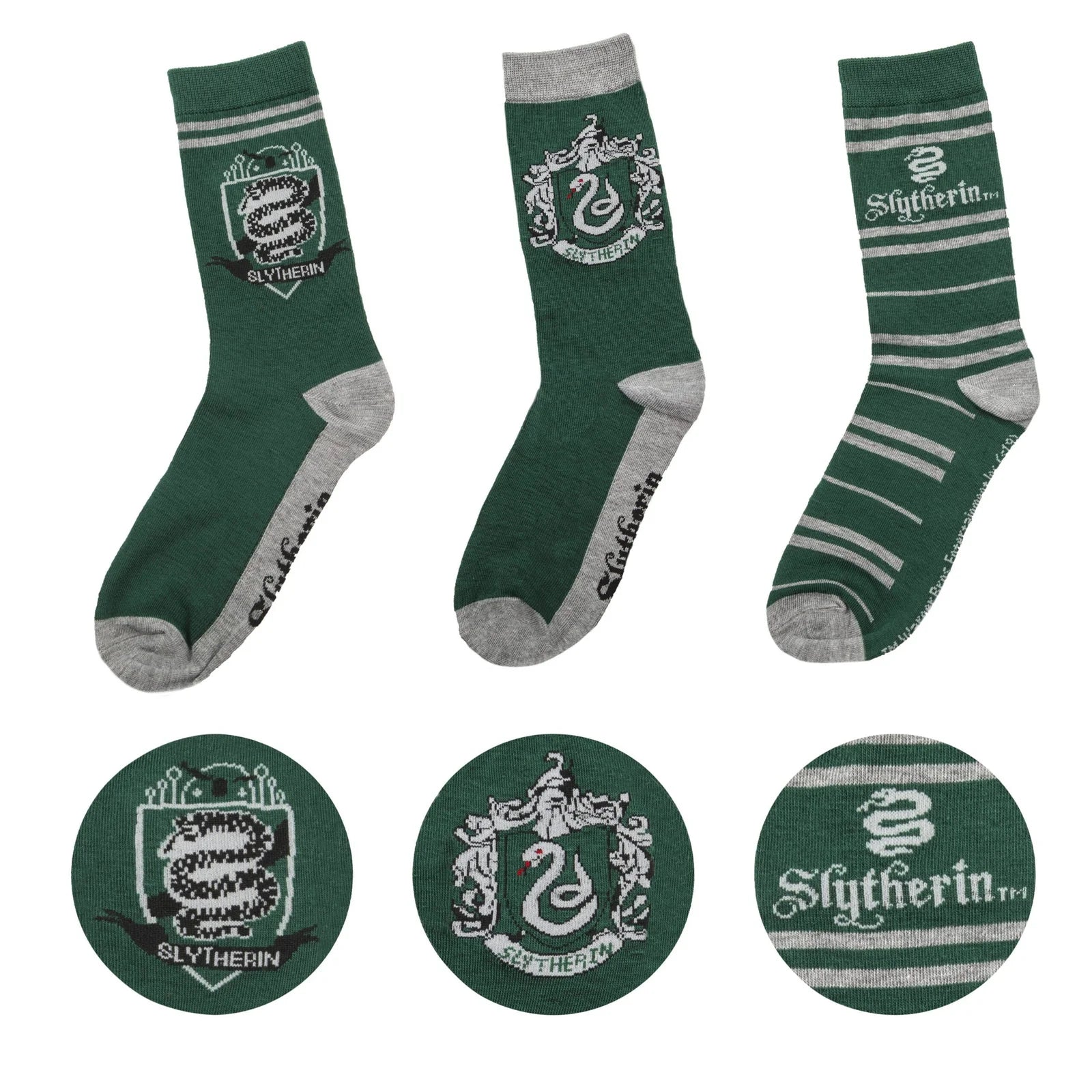 Set Of 3 Slytherin Socks CR1622