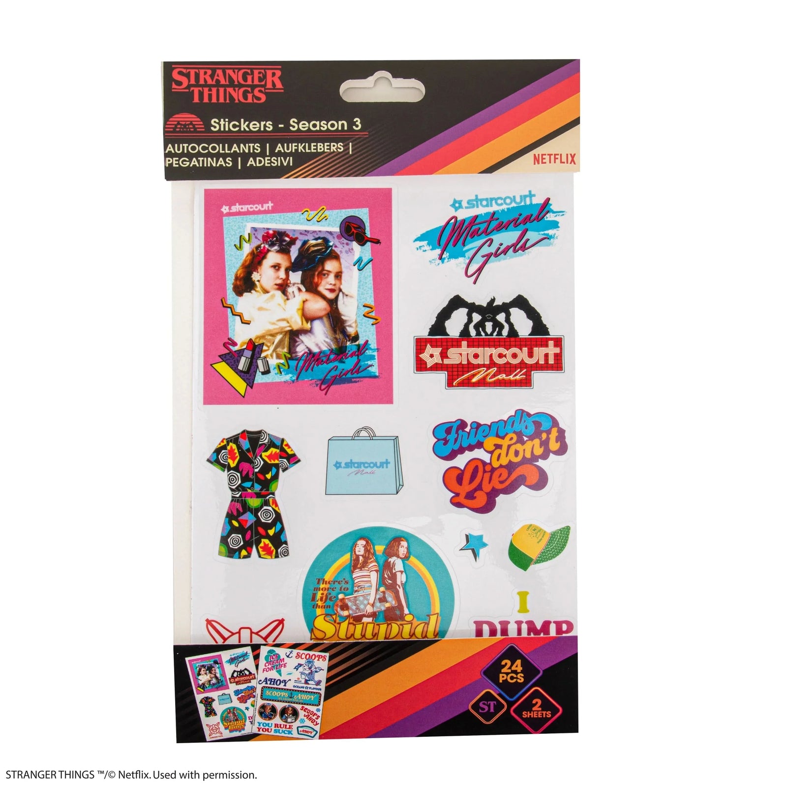 Stranger Things Season 3 Stickers CR5283