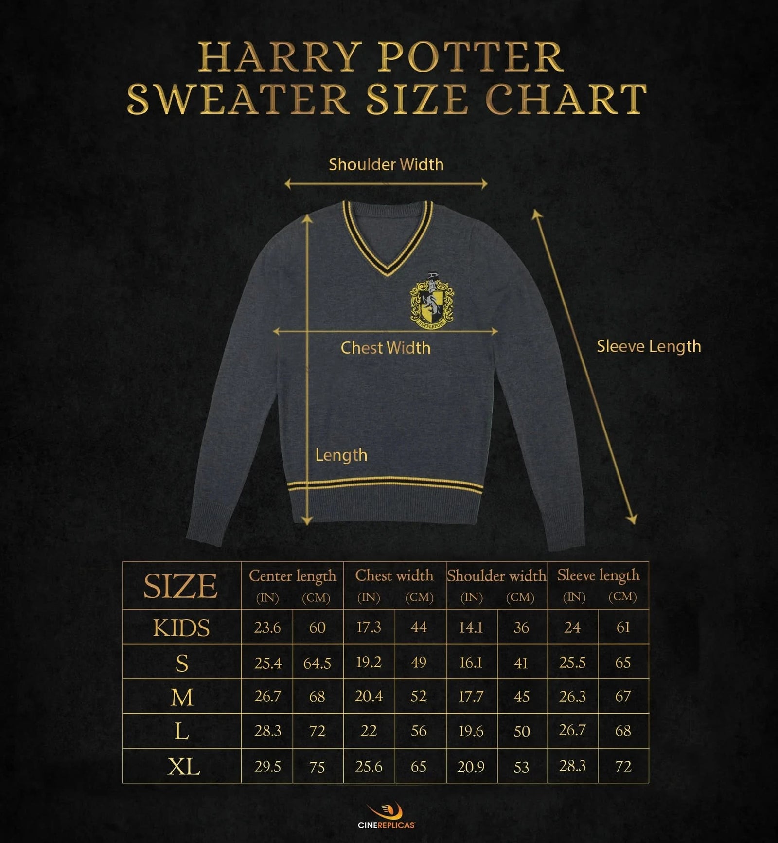 Sweater - Hufflepuff CR1514