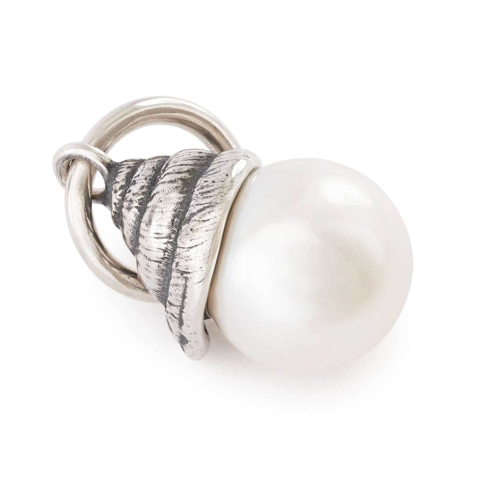 Trollbeads Ocean’s Treasure Tassel Silver Pearl Bead TAGBE-00312