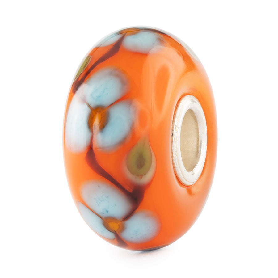 Trollbeads Blue Bloom Glass Bead TGLBE-20466