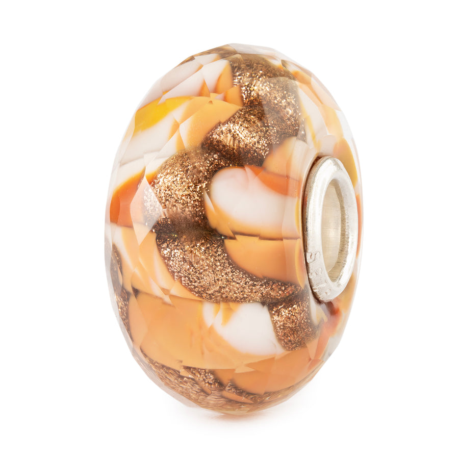 Trollbeads Amber Fold Glass Bead TGLBE-30166