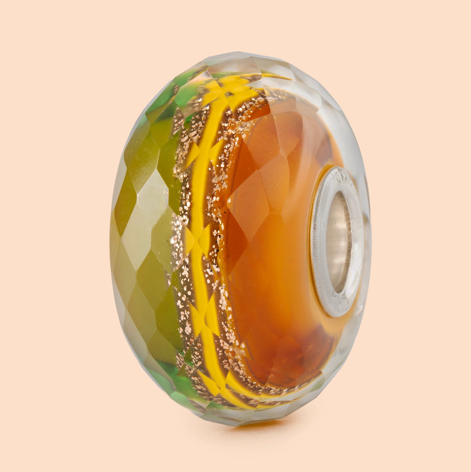 Trollbeads Golden Drift Glass Bead TGLBE-30167