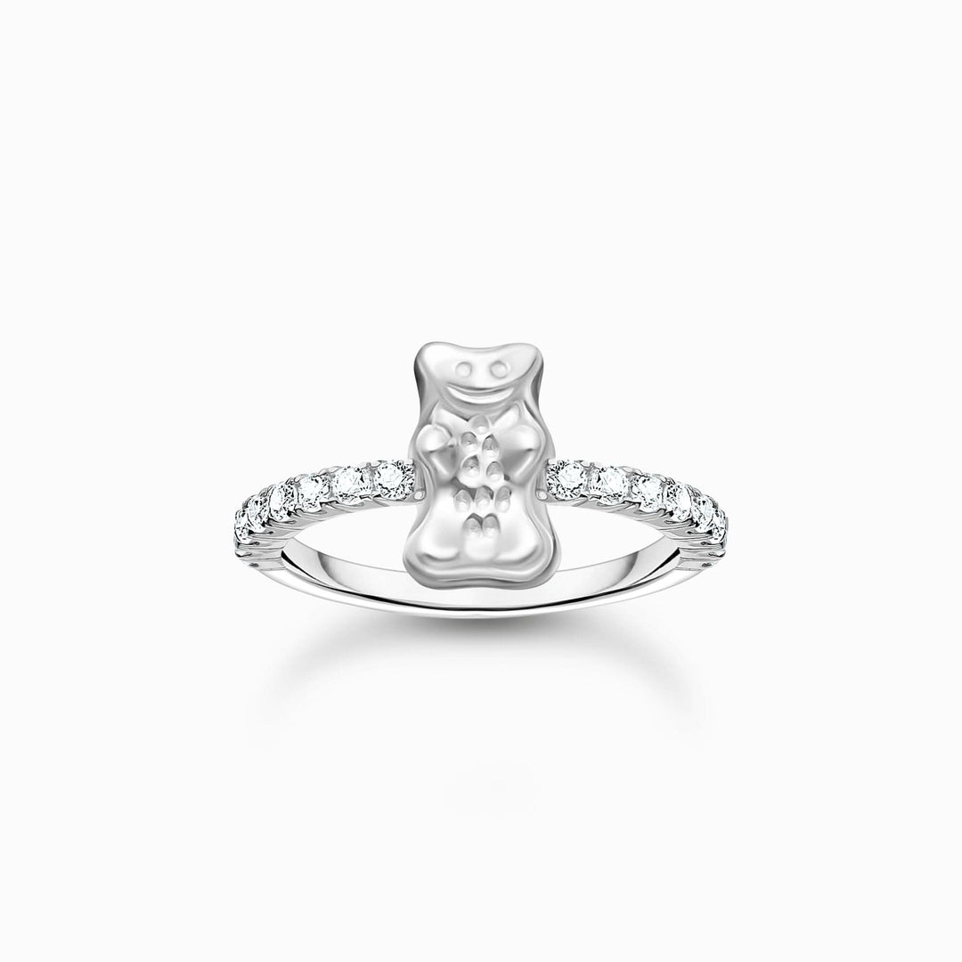 Charming Sterling Silver HARIBO Zirconia Goldbears Ring TR2504-051-14