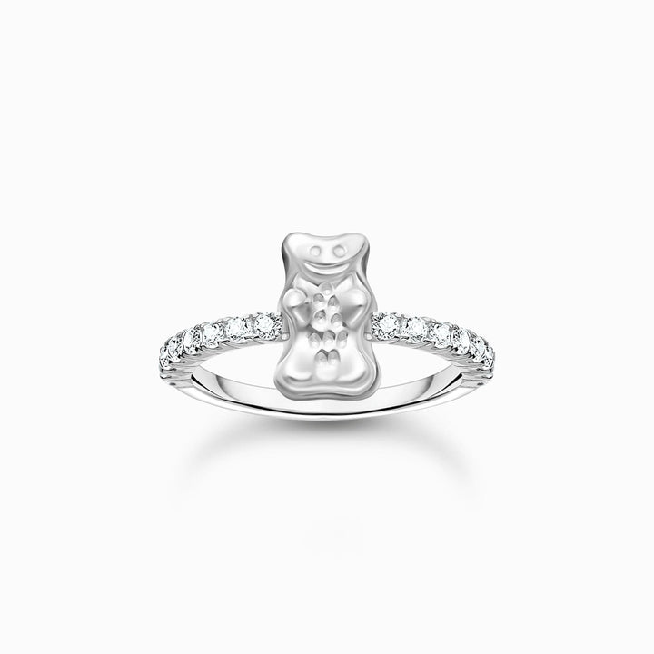 Charming Sterling Silver HARIBO Zirconia Goldbears Ring TR2504-051-14