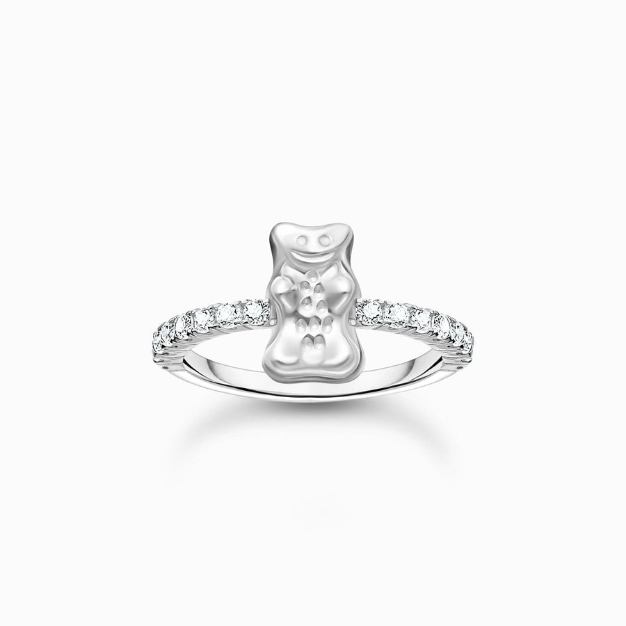 Charming Sterling Silver HARIBO Zirconia Goldbears Ring TR2504-051-14