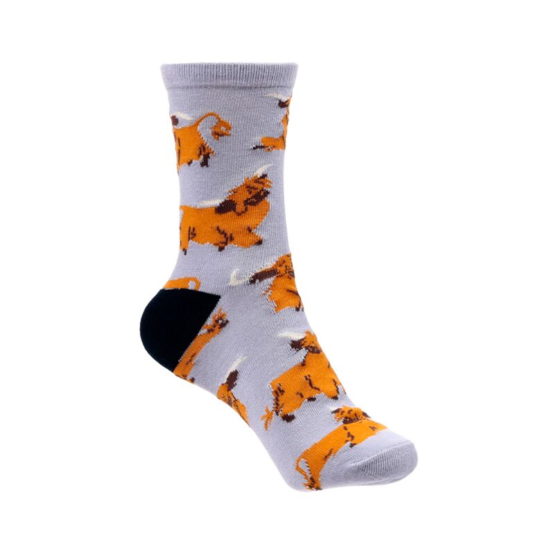 Hairy Coos Cow Highland Coo Socks in a Tube TSOCK04
