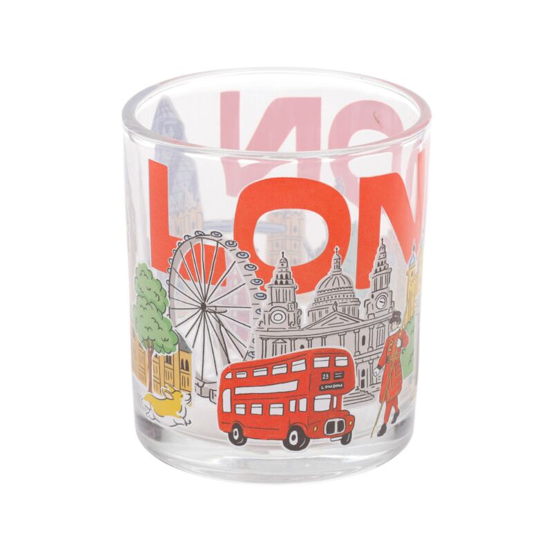 London Souvenir Set of 2 Glass Tumblers 250ml TUMB17