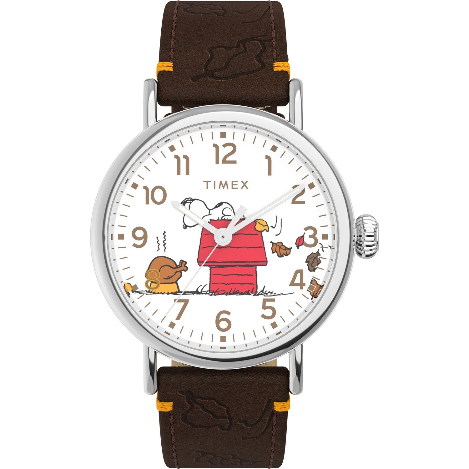 Timex Peanuts Brass White Dial Watch TW2W44300