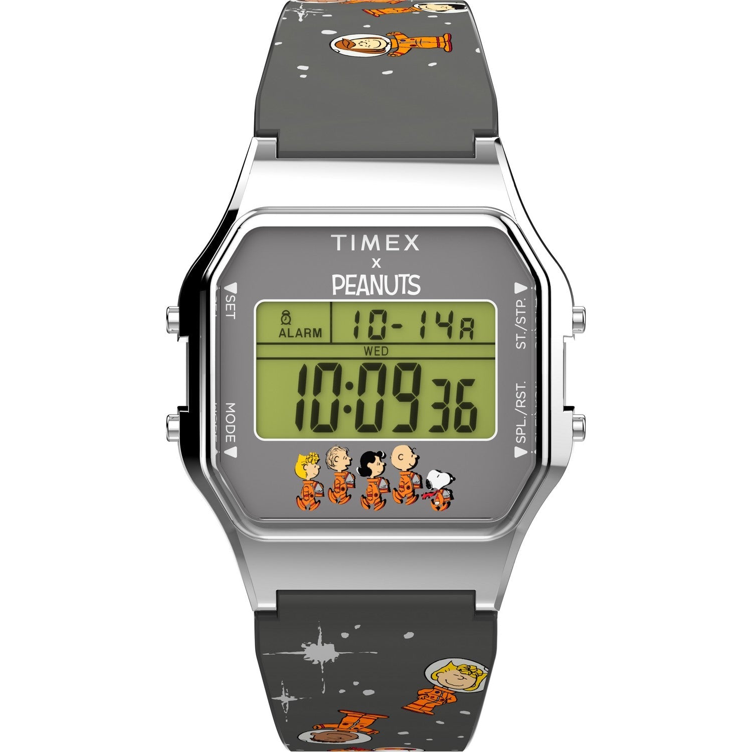 Timex Mens Peanuts Brass Digital Dial Watch TW2W90100