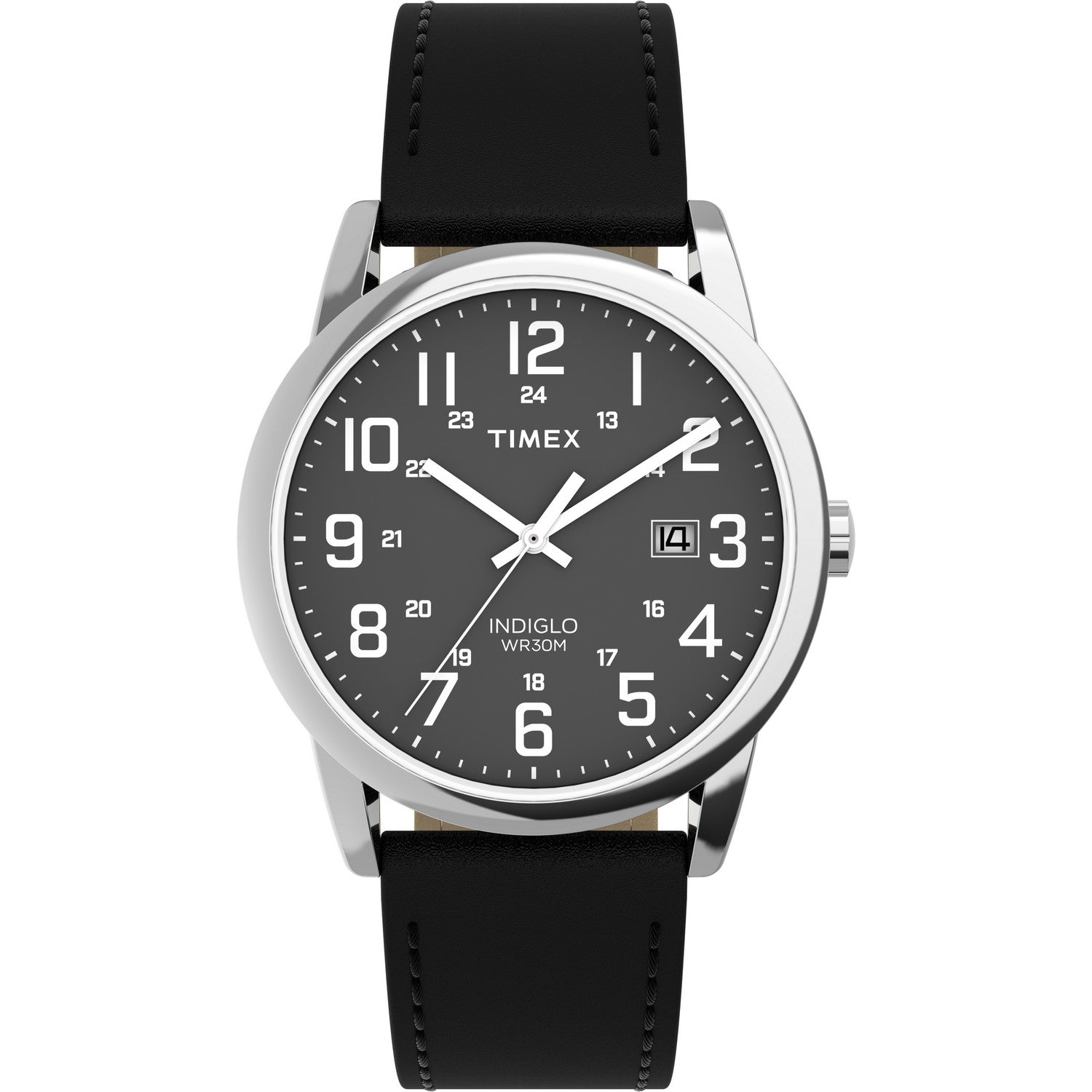 Timex Market Mens Easy Reader Brass Black Dial Watch TW2Y12800