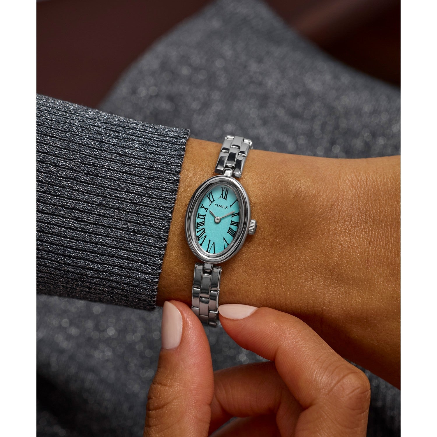 Timex Womens Trend Brass Blue Dial Watch TW2Y26600