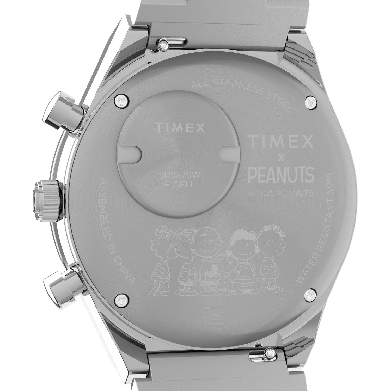 Timex Mens Peanuts Stainless Steel Blue Dial Watch TW2Y45300