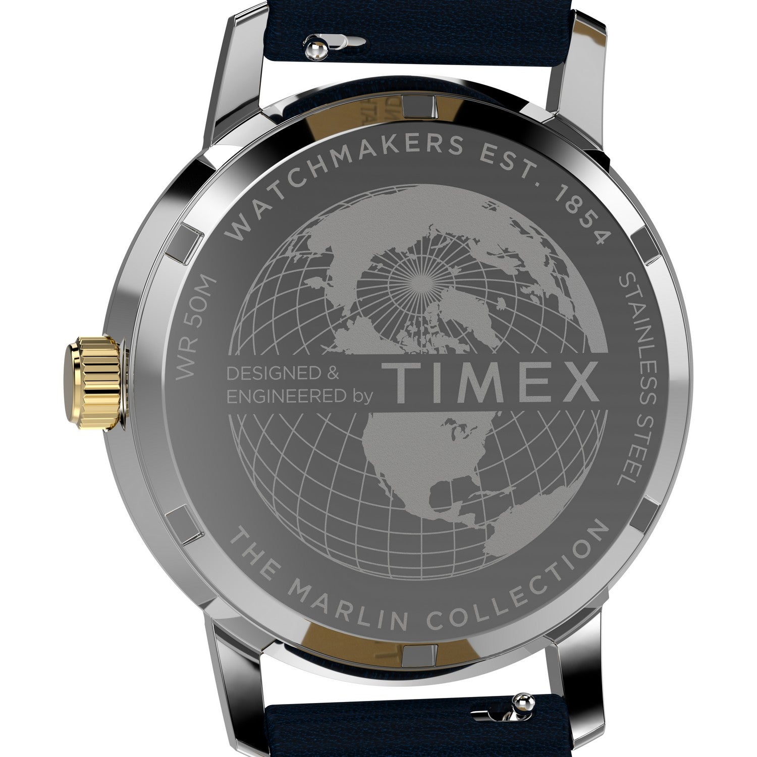 Timex Mens Marlin Stainless Steel Blue Dial Watch TW2Y47900