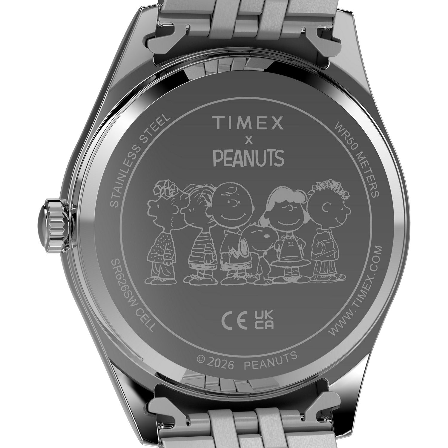 Timex Womens Peanuts Stainless Steel Blue Dial Watch TW2Y52600