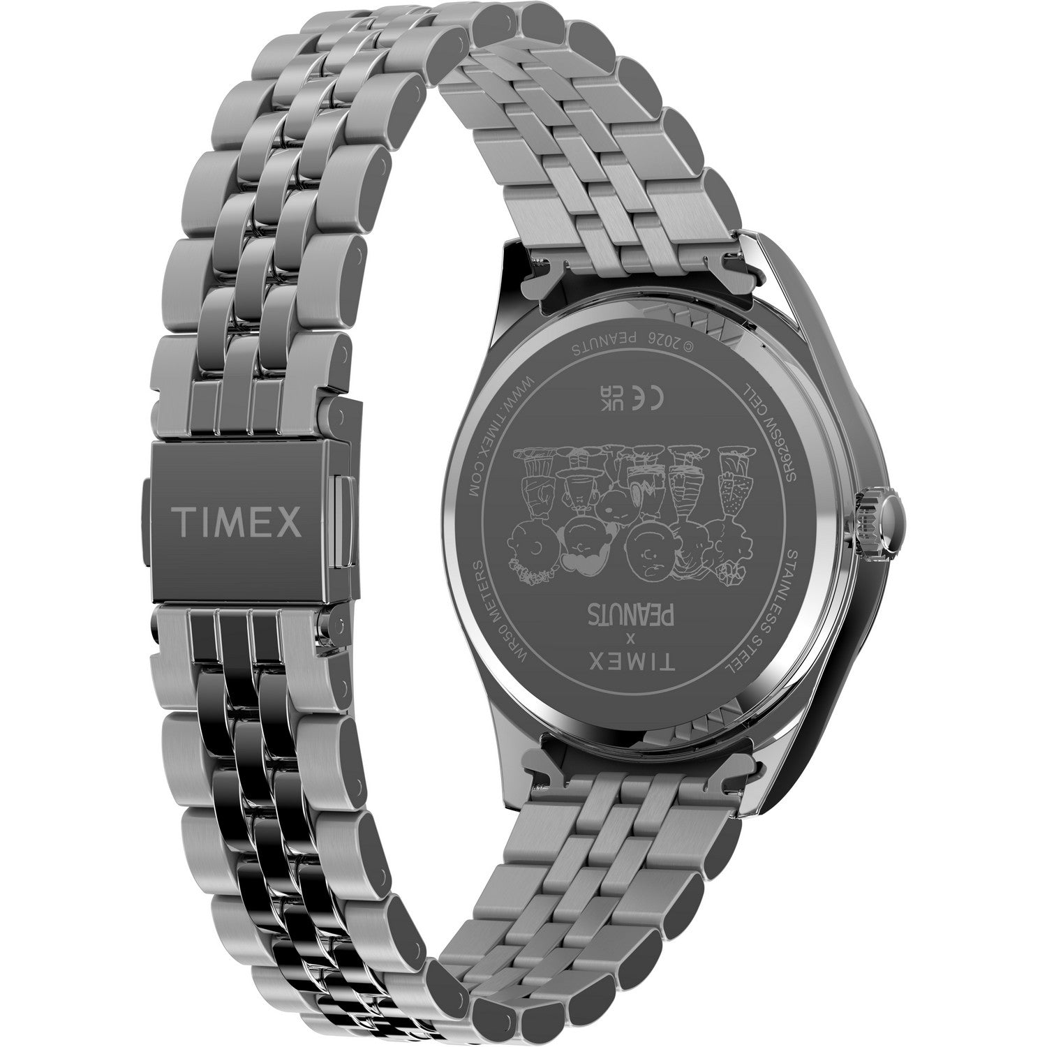Timex Womens Peanuts Stainless Steel Blue Dial Watch TW2Y52600