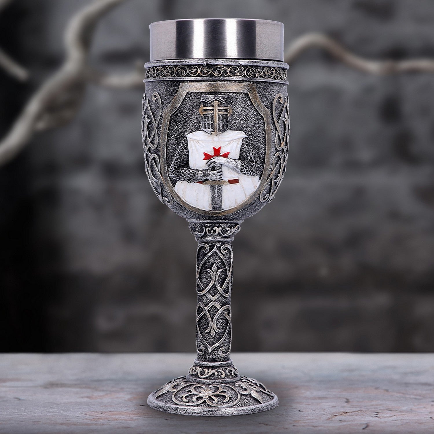 Templars Medieval Knight Goblet 19cm U3879K8