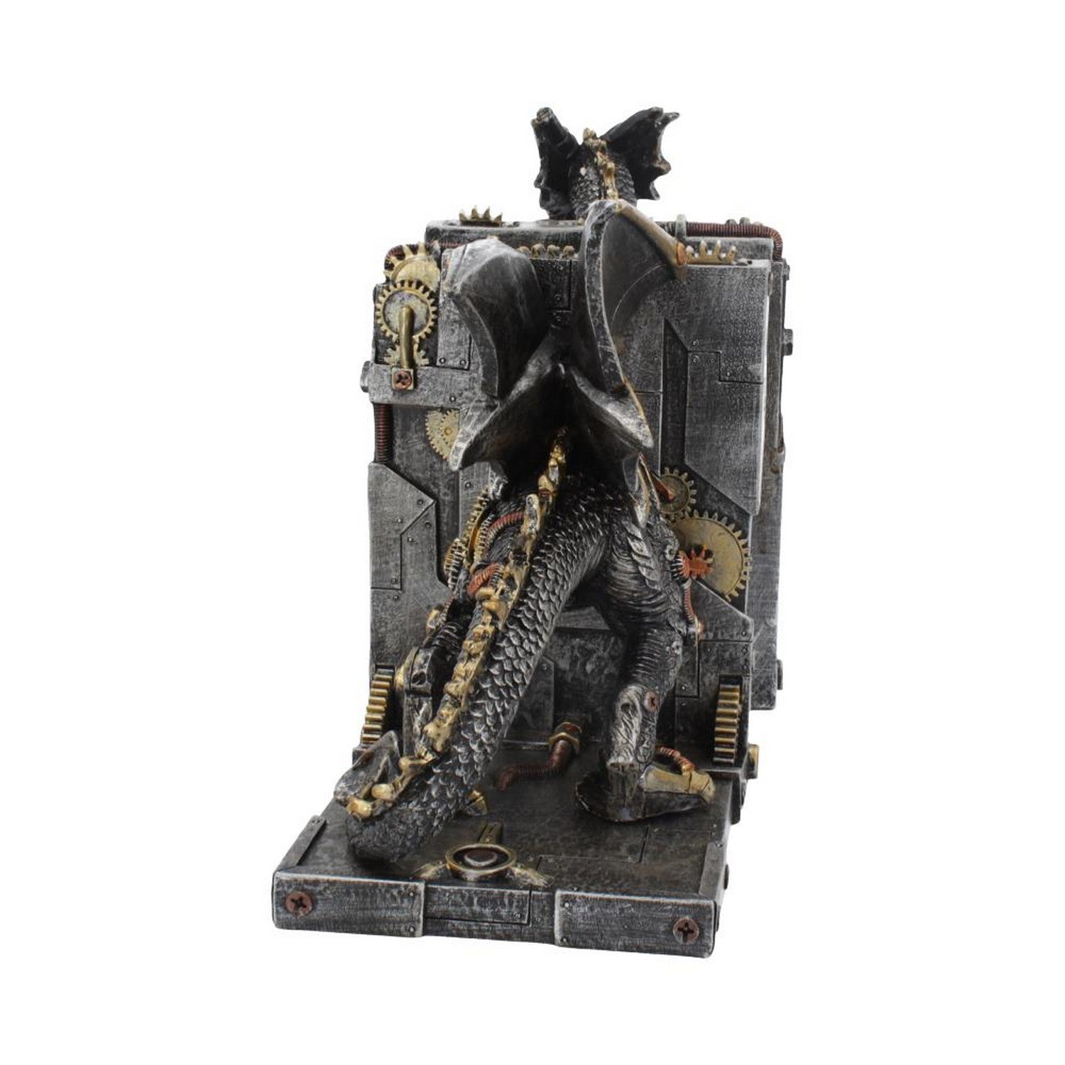 Dracus Machina Steampunk Dragon Bookends 27cm U4189M8
