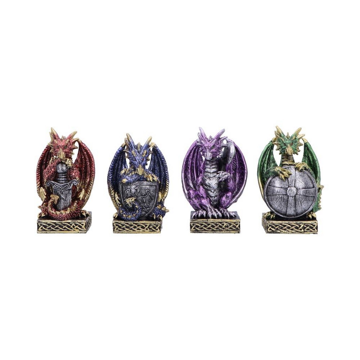 Defend the Hoard Dragon Protector Figurines (Set of 4) 10cm U6743A24