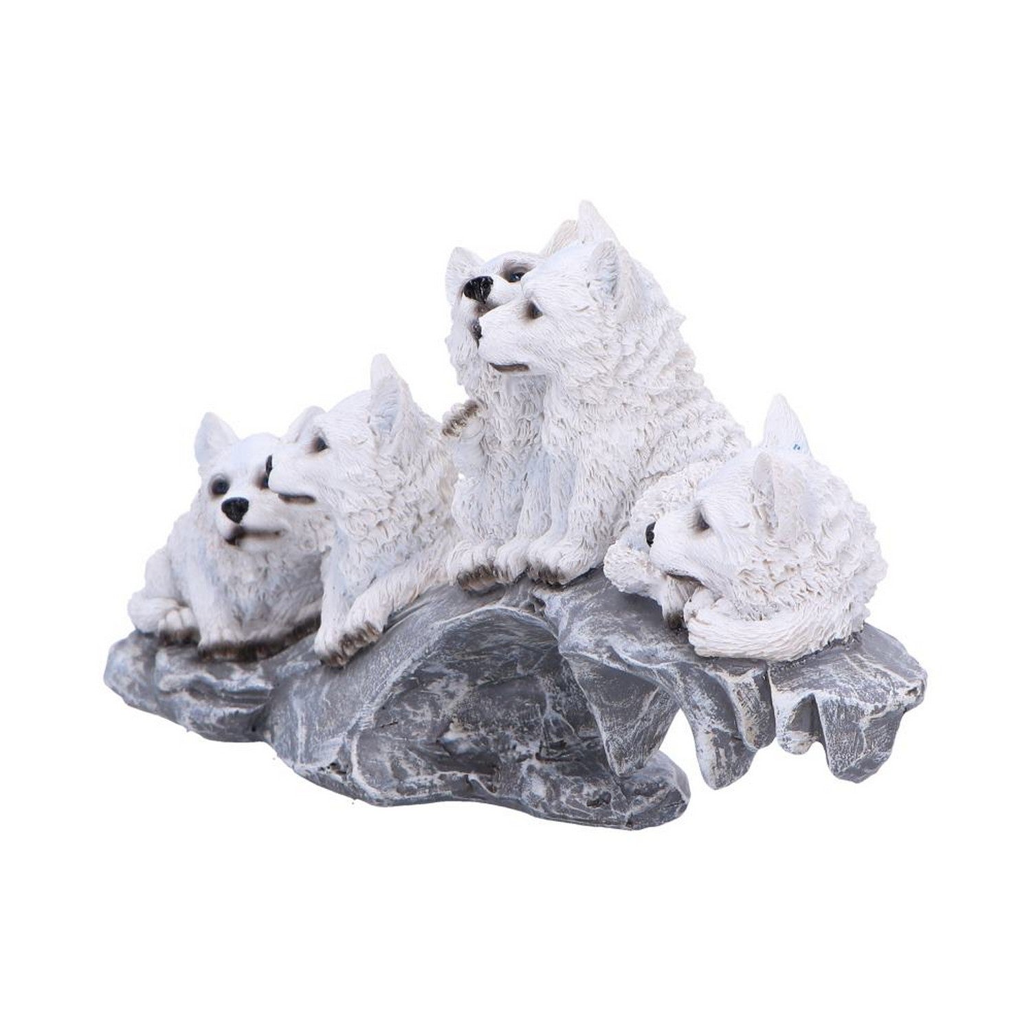 Winter Litter White Wolf Ornament U6873C24