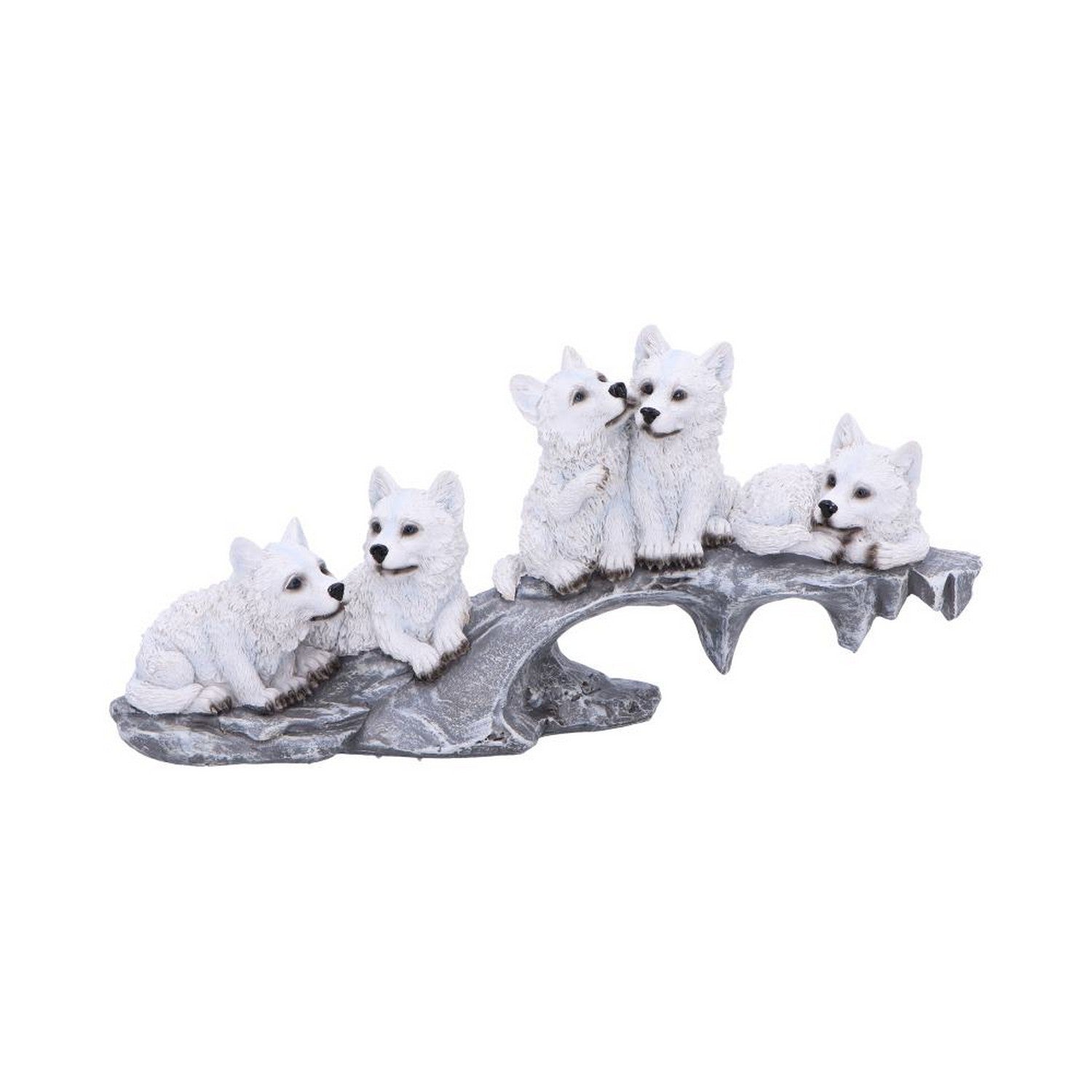 Winter Litter White Wolf Ornament U6873C24