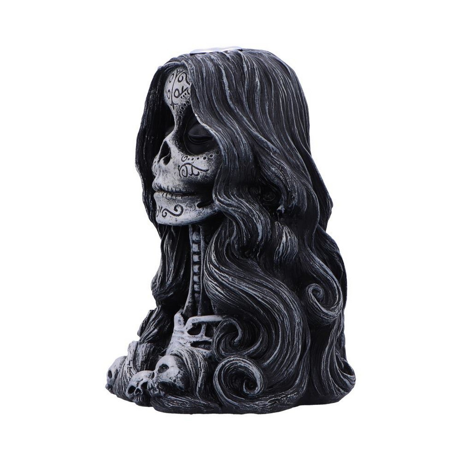 Calavera's Offering Gothic Day of the Dead Inspired Backflow Incense Burner U7008A25