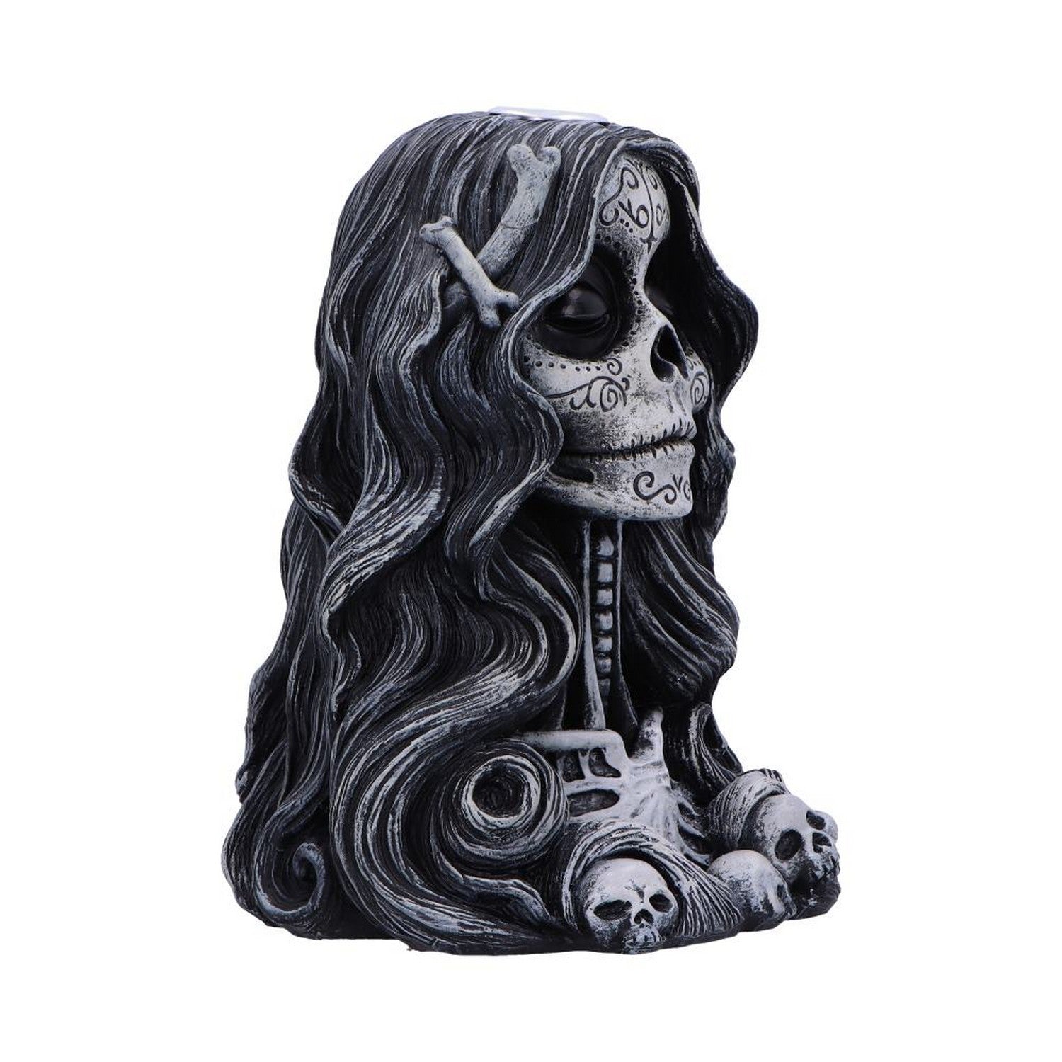 Calavera's Offering Gothic Day of the Dead Inspired Backflow Incense Burner U7008A25
