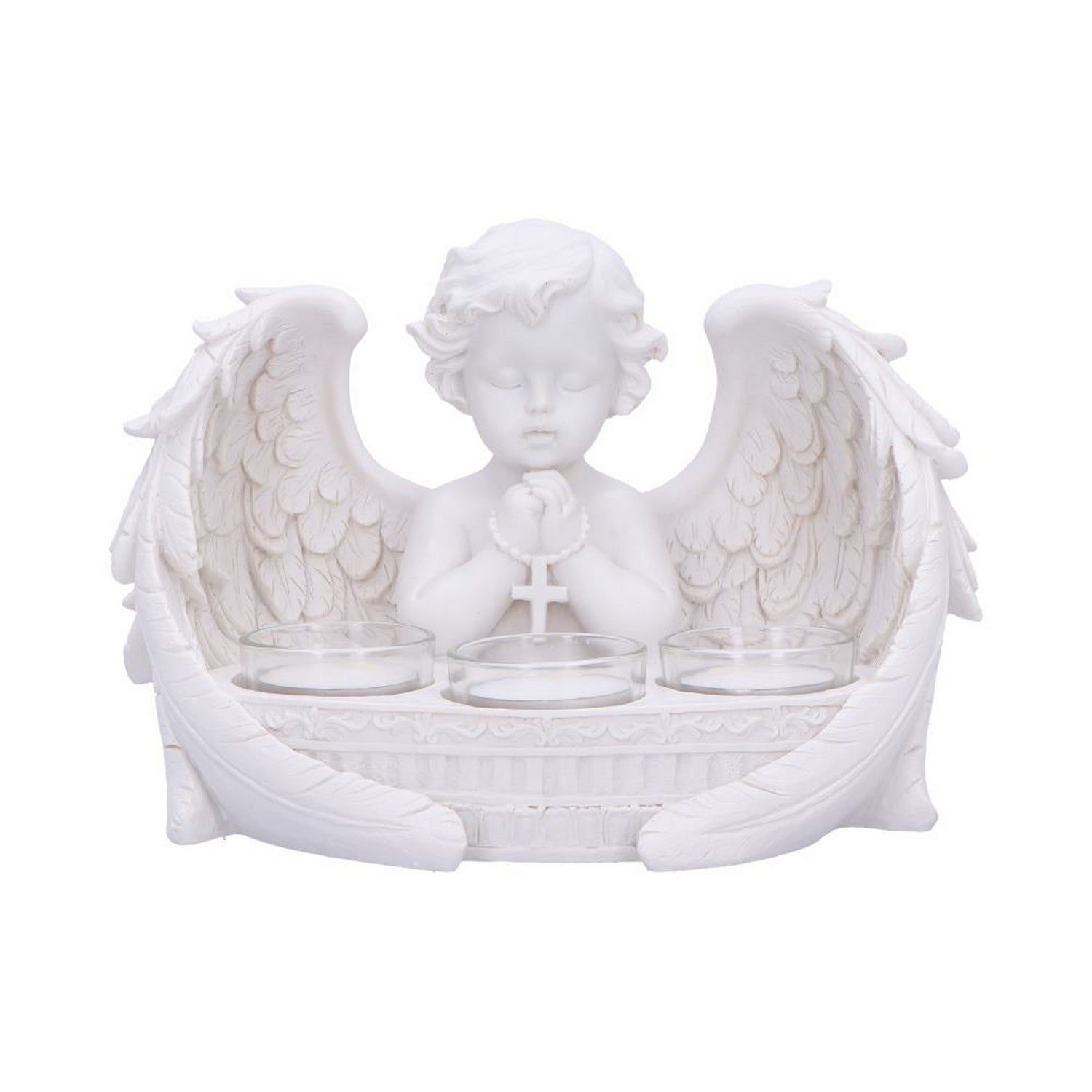 Prayers to Heaven Cherub Tea Light Holder 14.5cm U7287C25