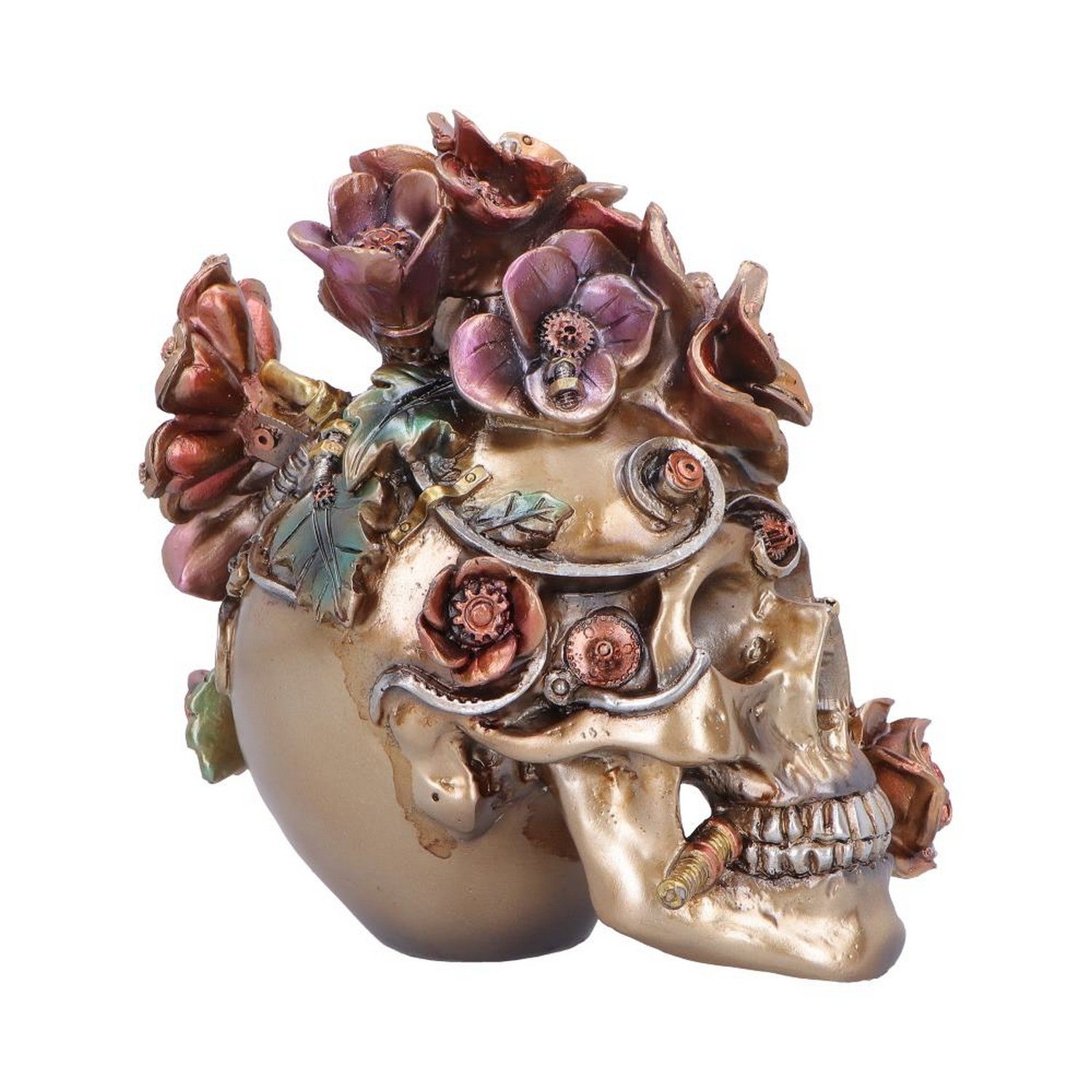 Clockwork Bloom Steampunk Skull 16cm U7562B26