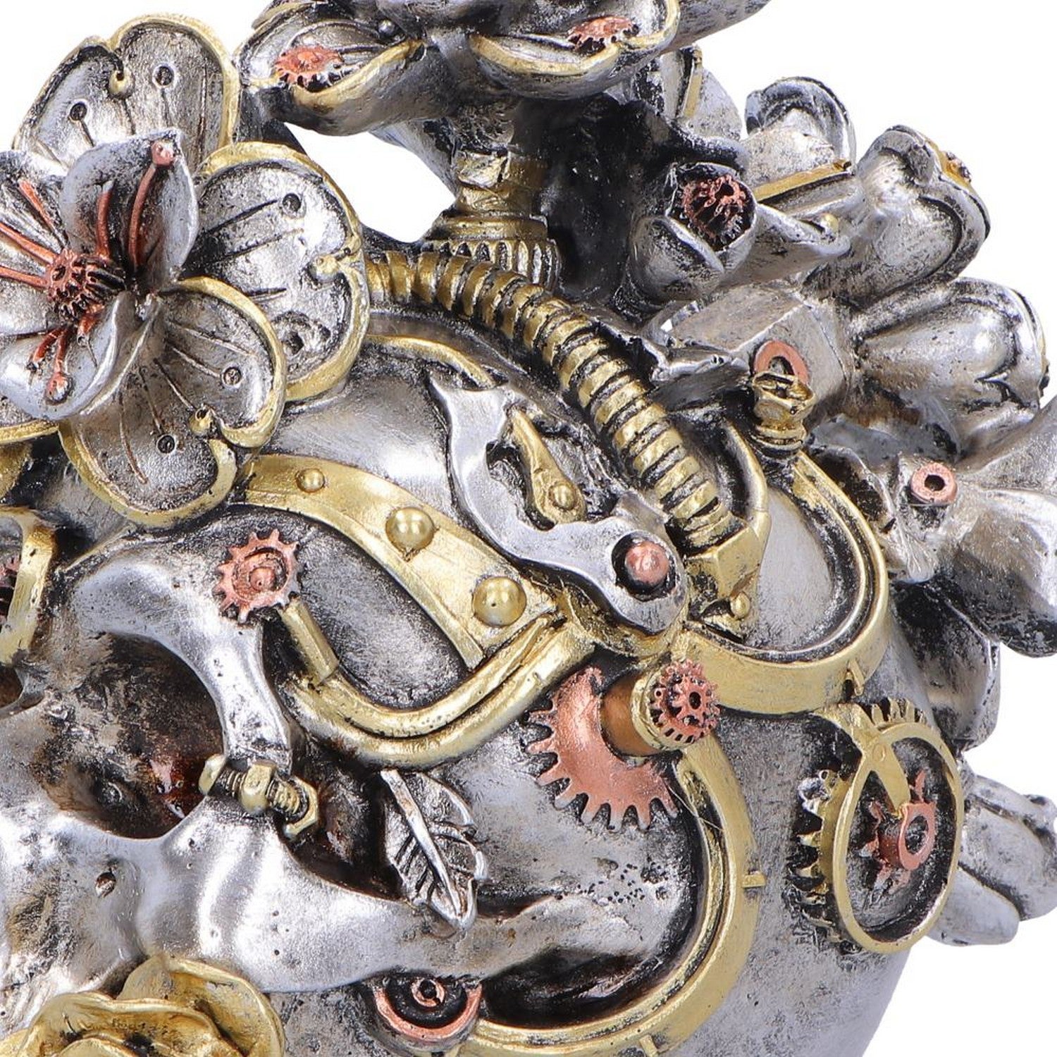 Clockwork Bloom Steampunk Skull 16cm U7563B26